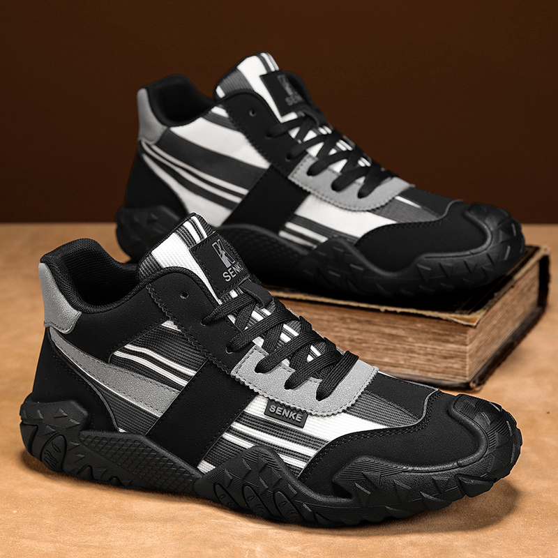 Mens Fashion Trainers - Fashion Light Aniti Slip High Top
