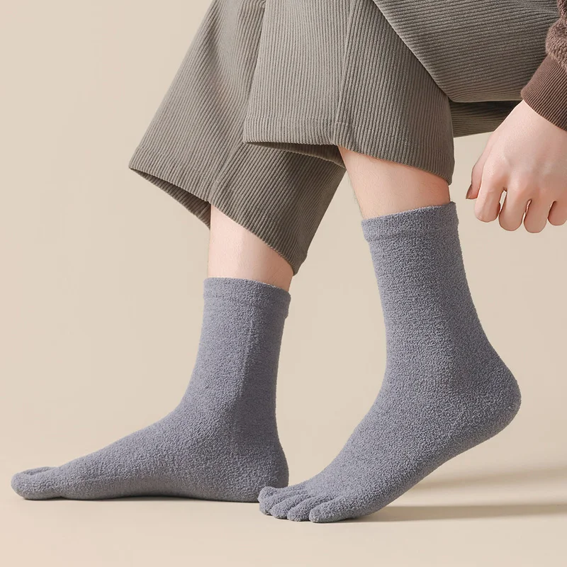 6/12 Pairs Thick Thermal Split - Socks Ankle Men 评论和价格