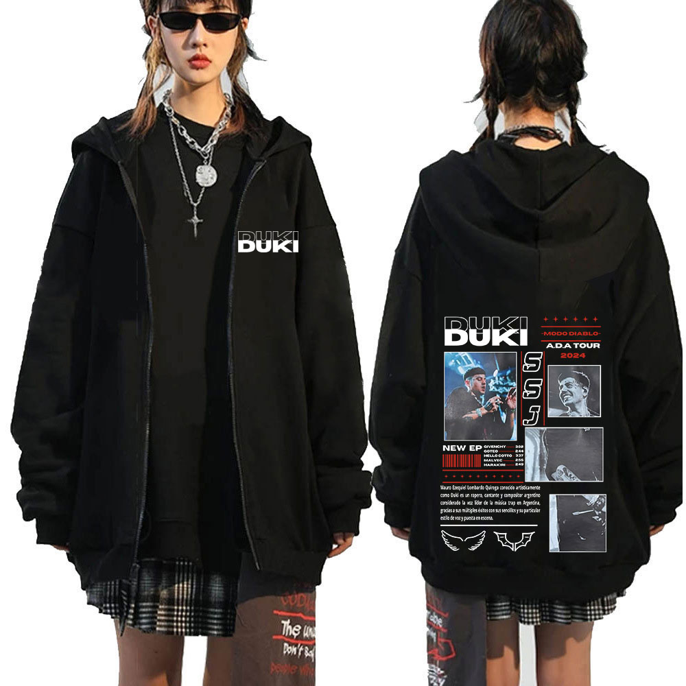 Rapper Duki ADA Tour 2024 Zip  - Mens Fashion Zip Up Hoodies 评论和价格