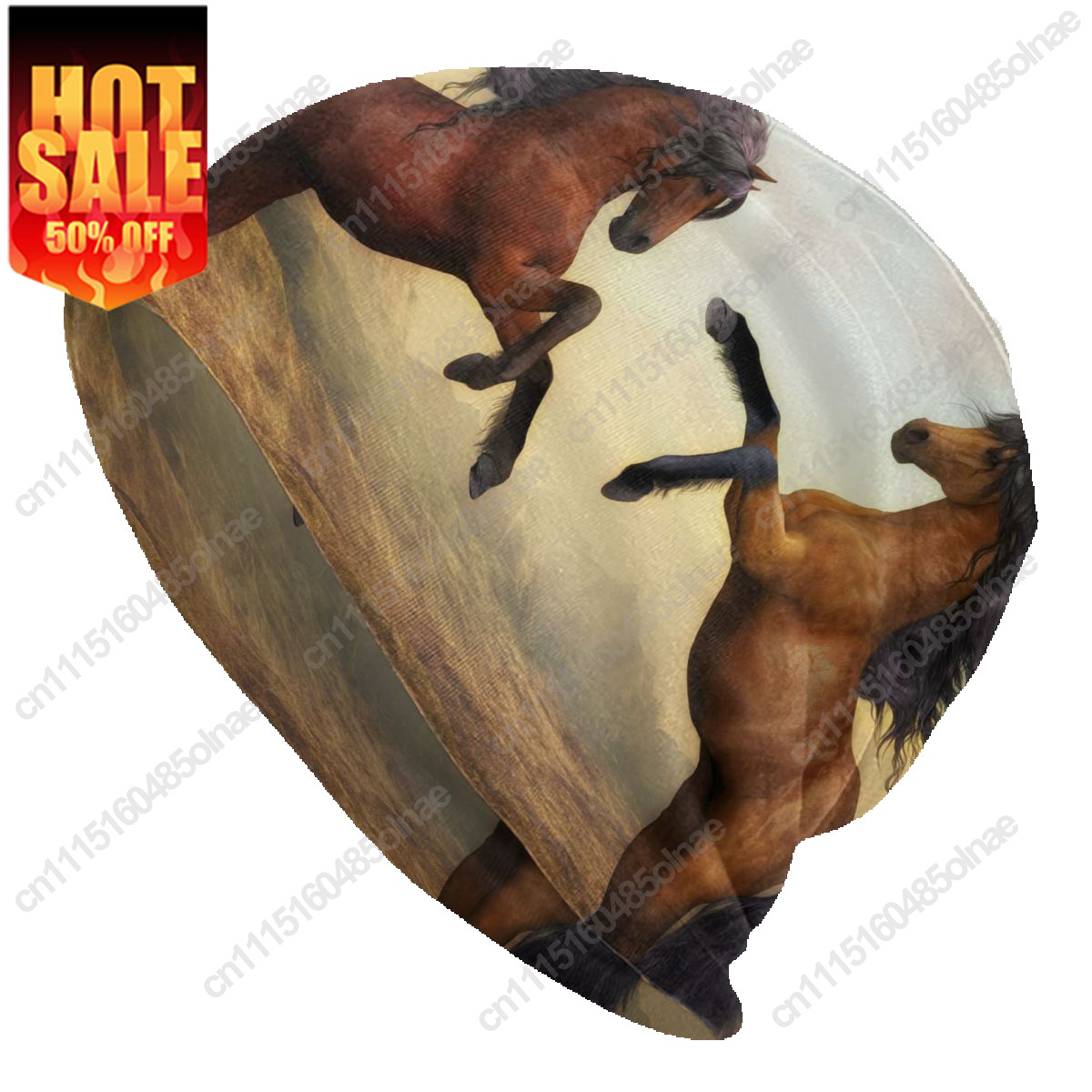 Brown Arabian Horse Skullies B - Men'S Fashion With Hat 评论和价格