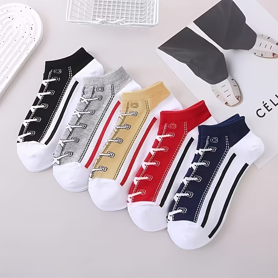 5 Pairs Men Summer Thin Cotton - Socks Ankle Men 评论和价格