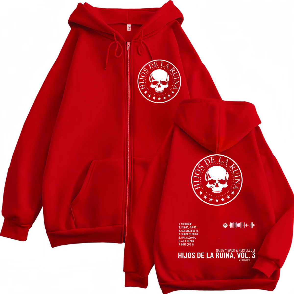 Rap Duo Natos Y Waor Hijos De  - Mens Fashion Zip Up Hoodies 评论和价格