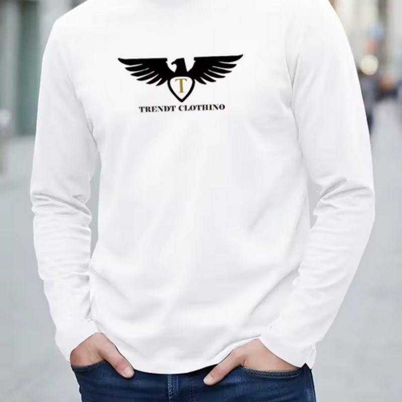 New 100% Pure Cotton Autumn Me - Men'S Fashion T Shirts 评论和价格